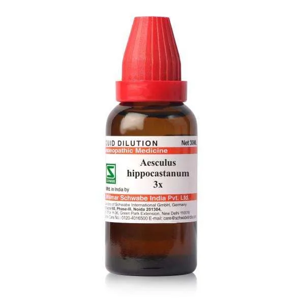 Dr. Willmar Schwabe India Aesculus Hippocastanum Mother Tincture Q | Homeopathic Vein Support | Relieves Haemorrhoids and Varicose Veins-1