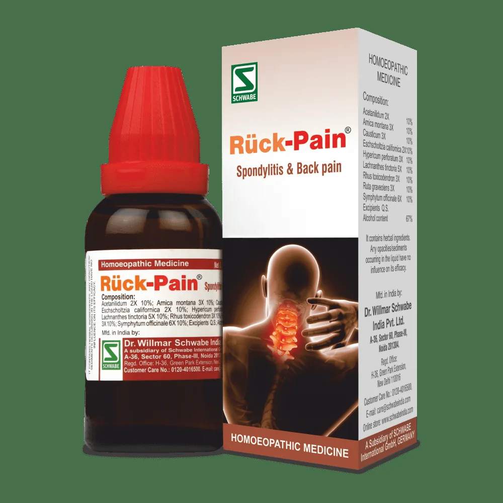Dr. Willmar Schwabe India Ruck-Pain Drops | Homeopathic Backache Relief | Spinal & Muscle Comfort Support-1