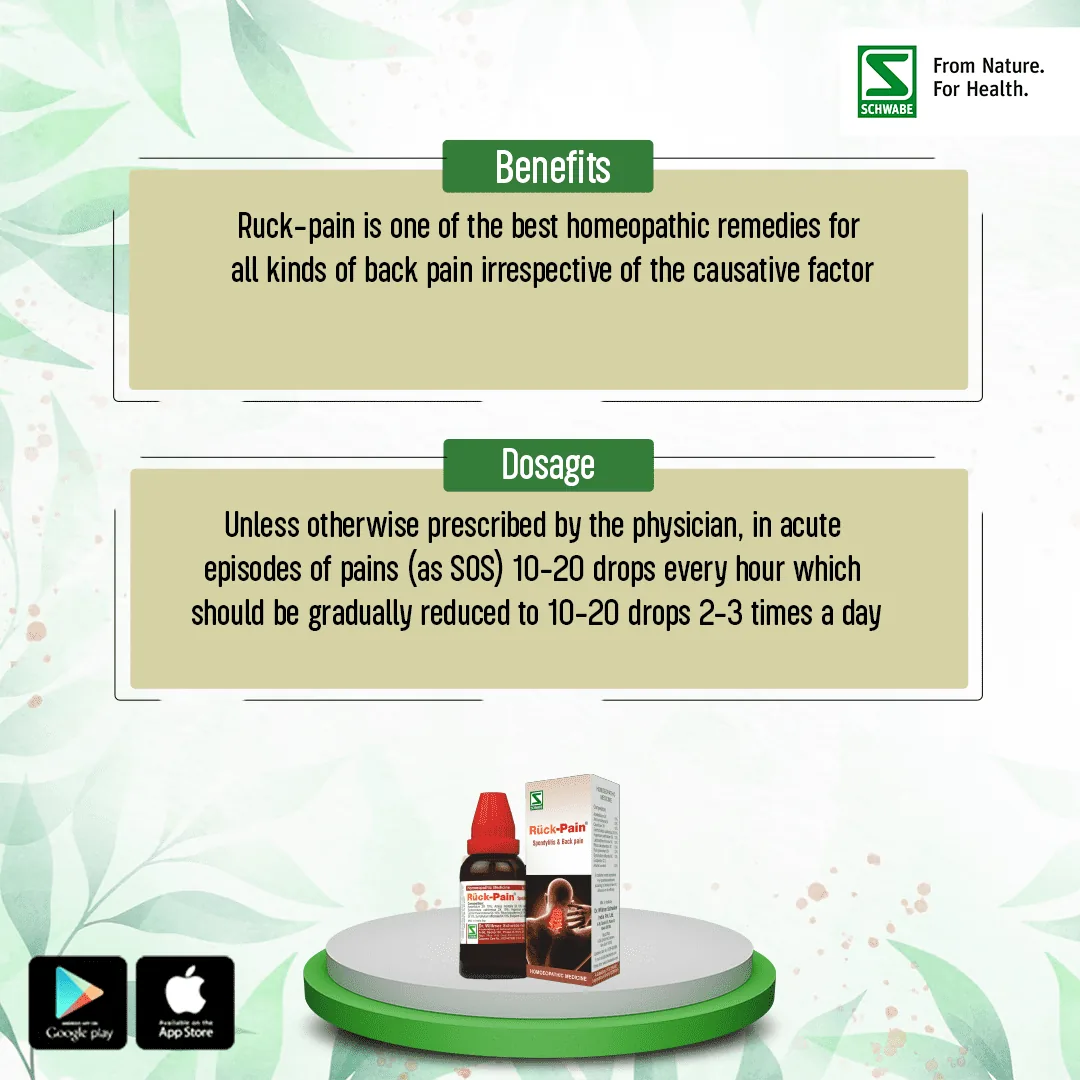 Dr. Willmar Schwabe India Ruck-Pain Drops | Homeopathic Backache Relief | Spinal & Muscle Comfort Support-2