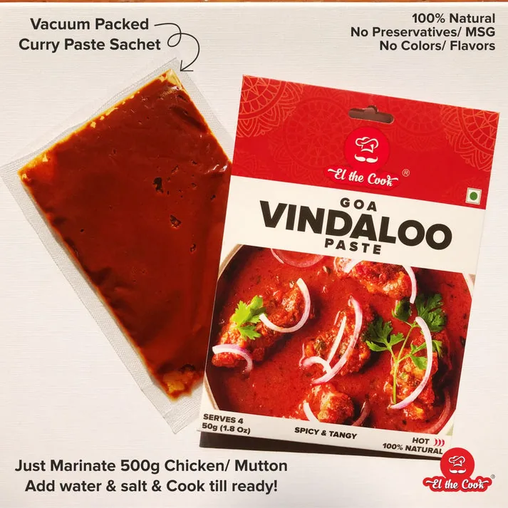 El The Cook Goa Vindaloo Marinade - Spicy & Tangy-3