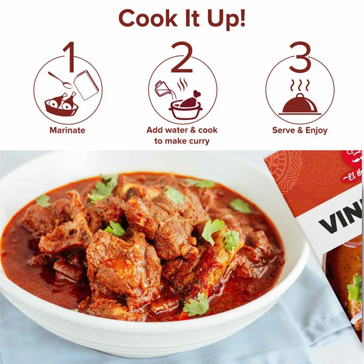El The Cook Goa Vindaloo Marinade - Spicy & Tangy-5