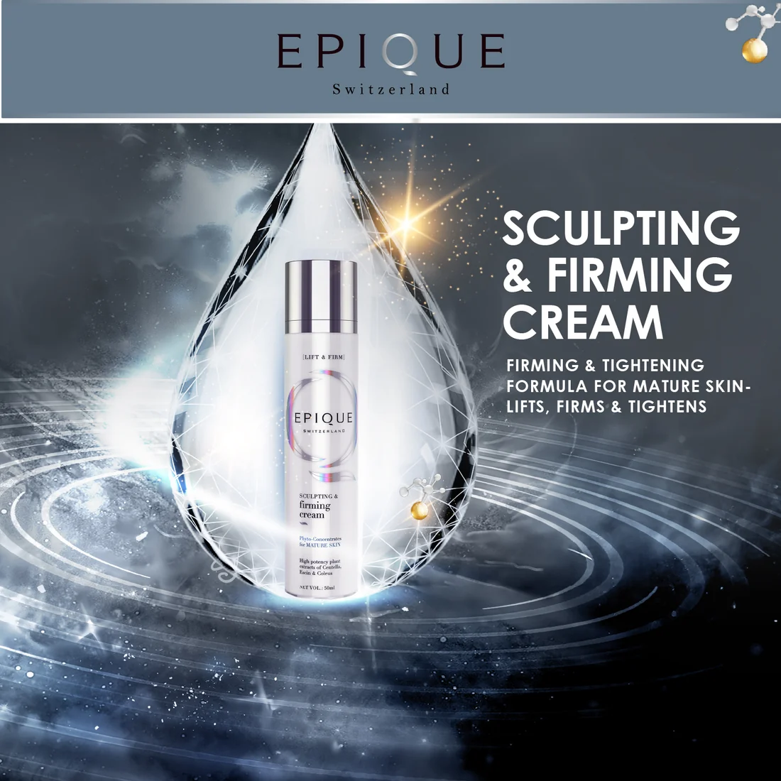 Epique Sculpting and Firming Cream | Phyto-Concentrate Infused Anti-Aging Formula | Advanced Skin Tightening & Contouring-2