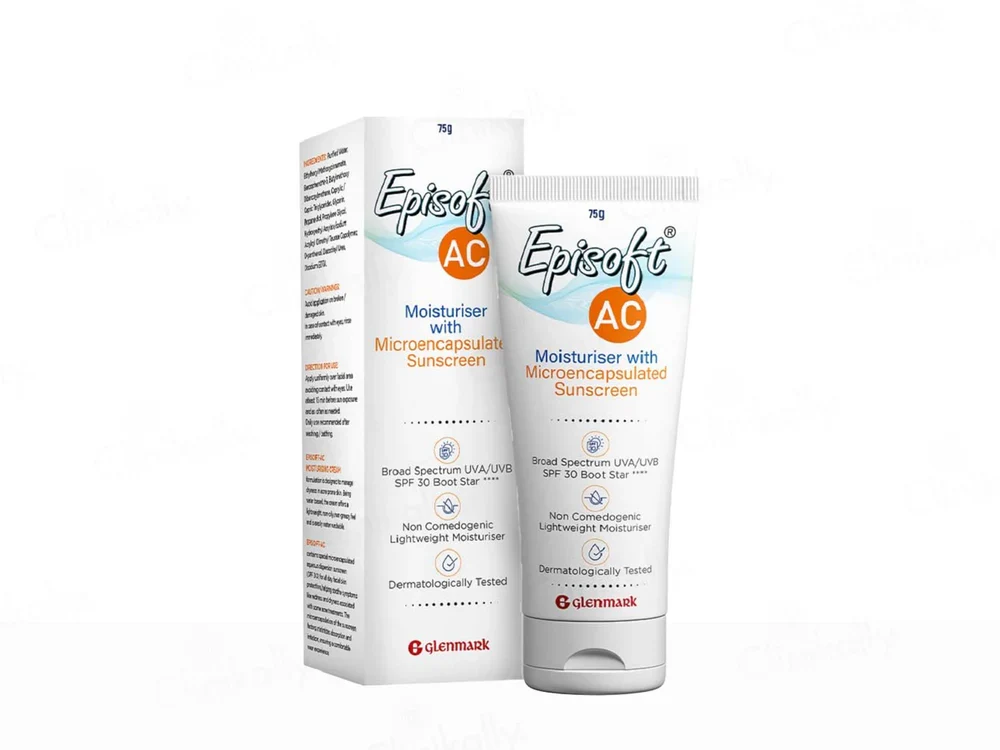 Episoft AC Moisturizer with Sunscreen SPF 30 | Lightweight Face Lotion | Non-Comedogenic Sun Protection for Acne-Prone Skin-1