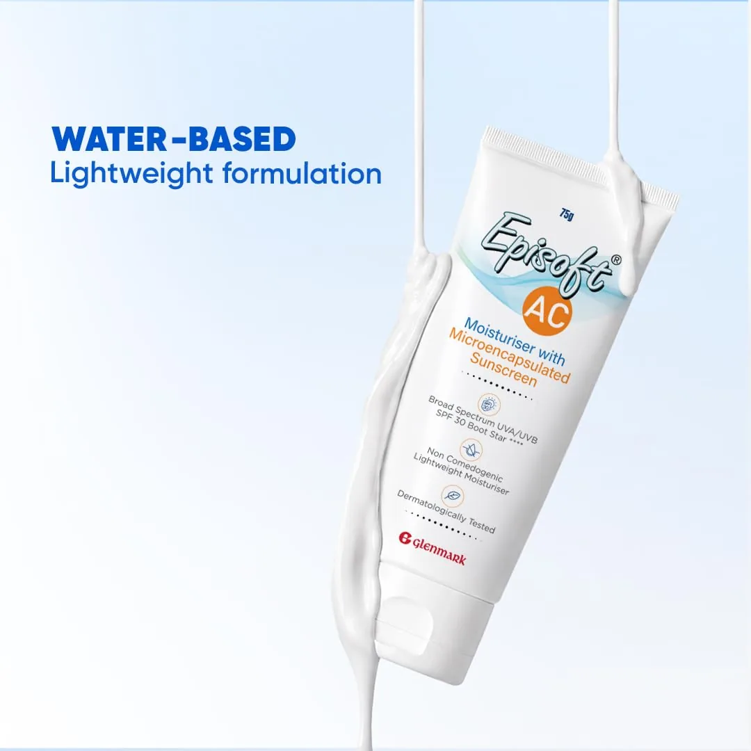 Episoft AC Moisturizer with Sunscreen SPF 30 | Lightweight Face Lotion | Non-Comedogenic Sun Protection for Acne-Prone Skin-3