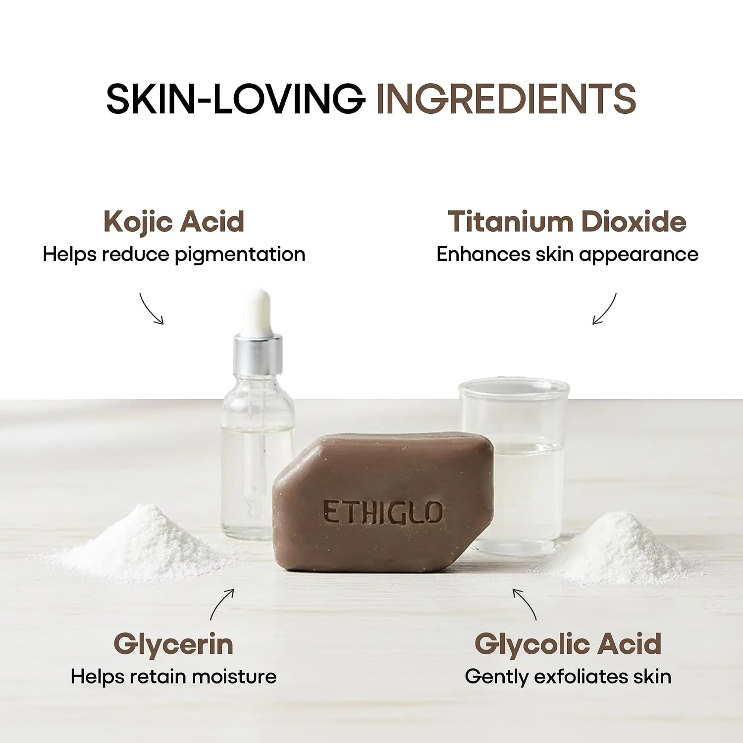 Ethiglo Skin Whitening Soap | Deep Cleansing Creamy Soap with Kojic & Glycolic Acid-1