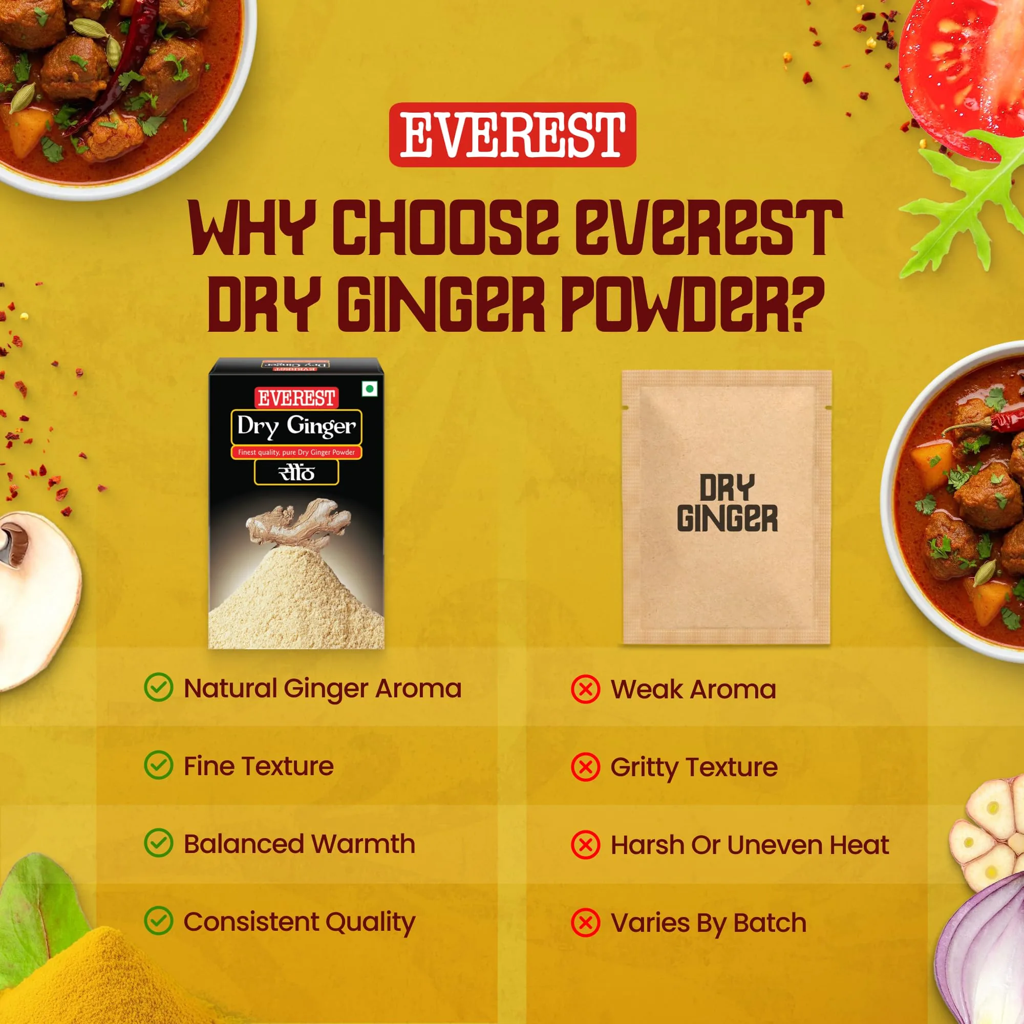 Everest Dry Ginger Powder | Pure Ground Sonth | Warm Aromatic Spice-5