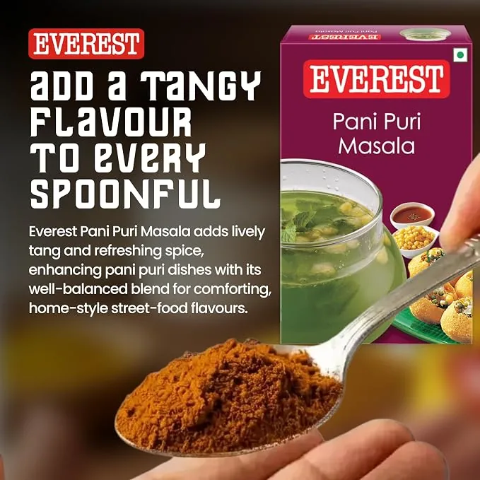 Everest Pani Puri Masala Powder | Tangy Golgappa Spice Mix | Street Style Taste-2