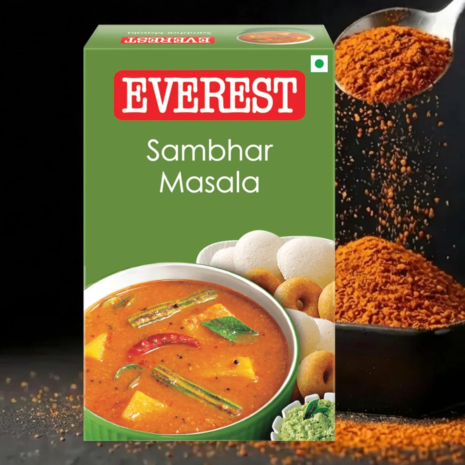 Everest Sambhar Masala Powder | Authentic South Indian Spice Mix | Traditional Sambar Powder-2