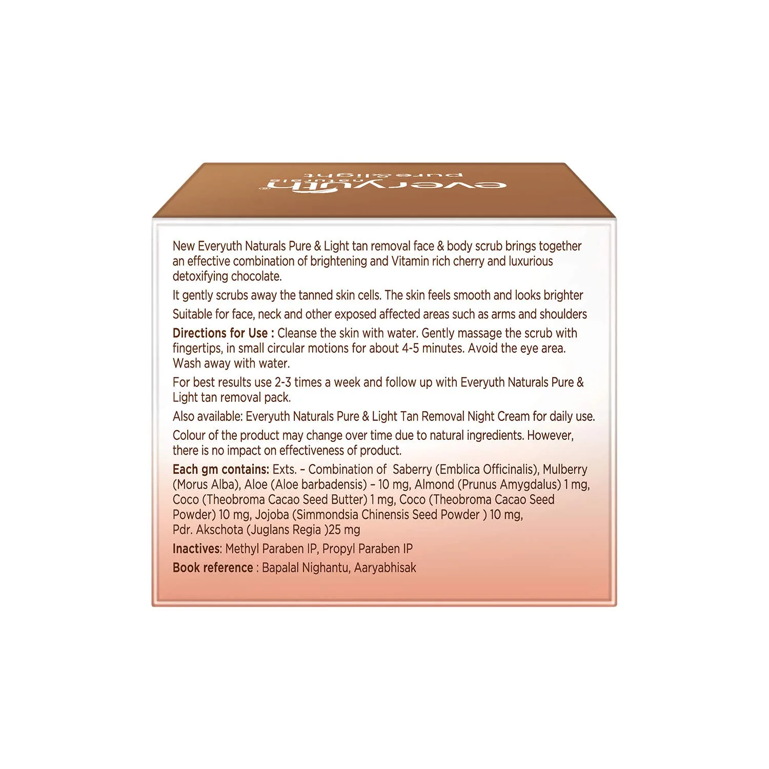 Everyuth Naturals Chocolate And Cherry Tan Removal Face & Body Pack | Skin Brightening De-Tan Mask-3