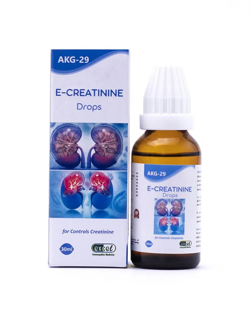 Excel Pharma E-Creatinine Drops | Homeopathic Renal Support | Natural Kidney Wellness Formula-1