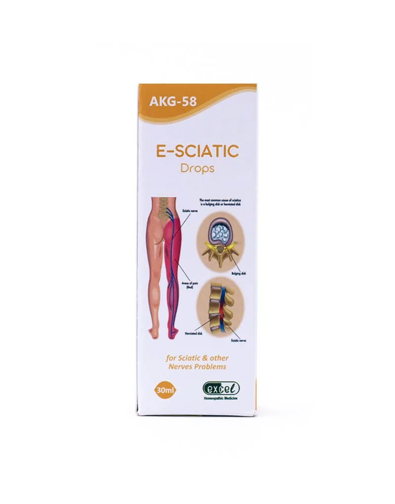 Excel Pharma E-Sciatic Drops | Homeopathic Nerve Care | Relief from Leg Cramps and Stiffness-2