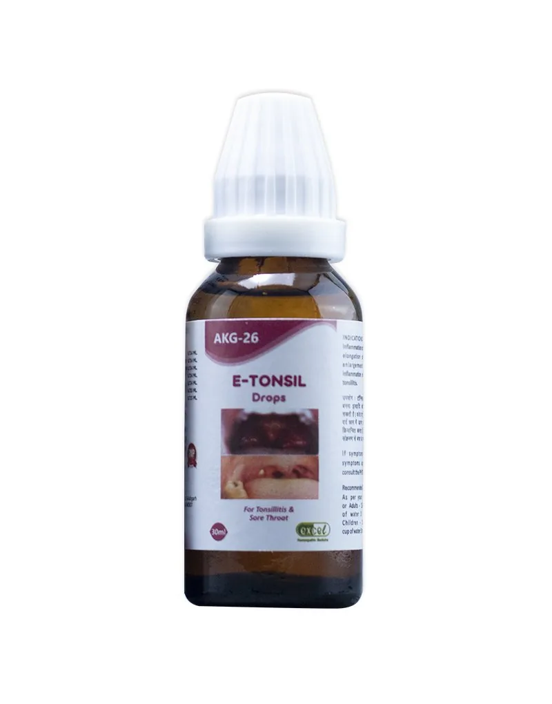 Excel Pharma E-Tonsil Drops | Homeopathic Throat Care | Relief from Soreness and Swelling-2