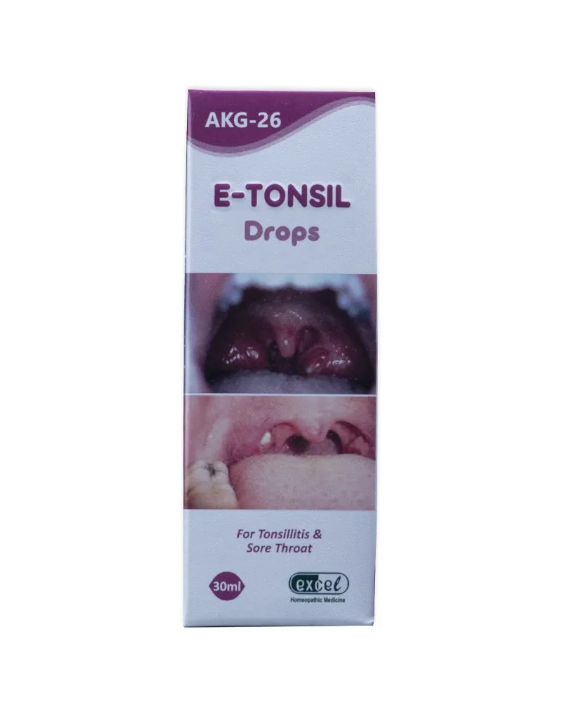 Excel Pharma E-Tonsil Drops | Homeopathic Throat Care | Relief from Soreness and Swelling-3