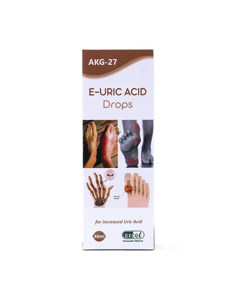Excel Pharma E-Uric Acid Drops | Homeopathic Formula | Joint and Uric Acid Support-2