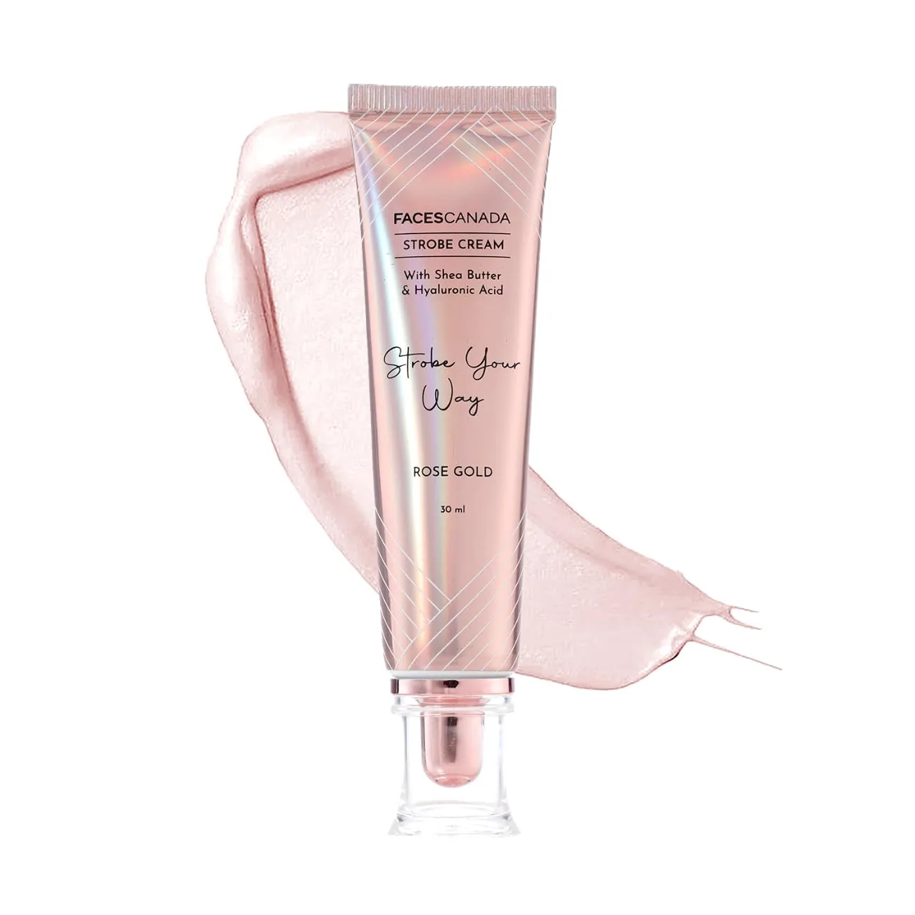 Faces Canada Strobe Cream - Rose Gold | Illuminating Moisturizer | Dewy Glow with Hyaluronic Acid-2