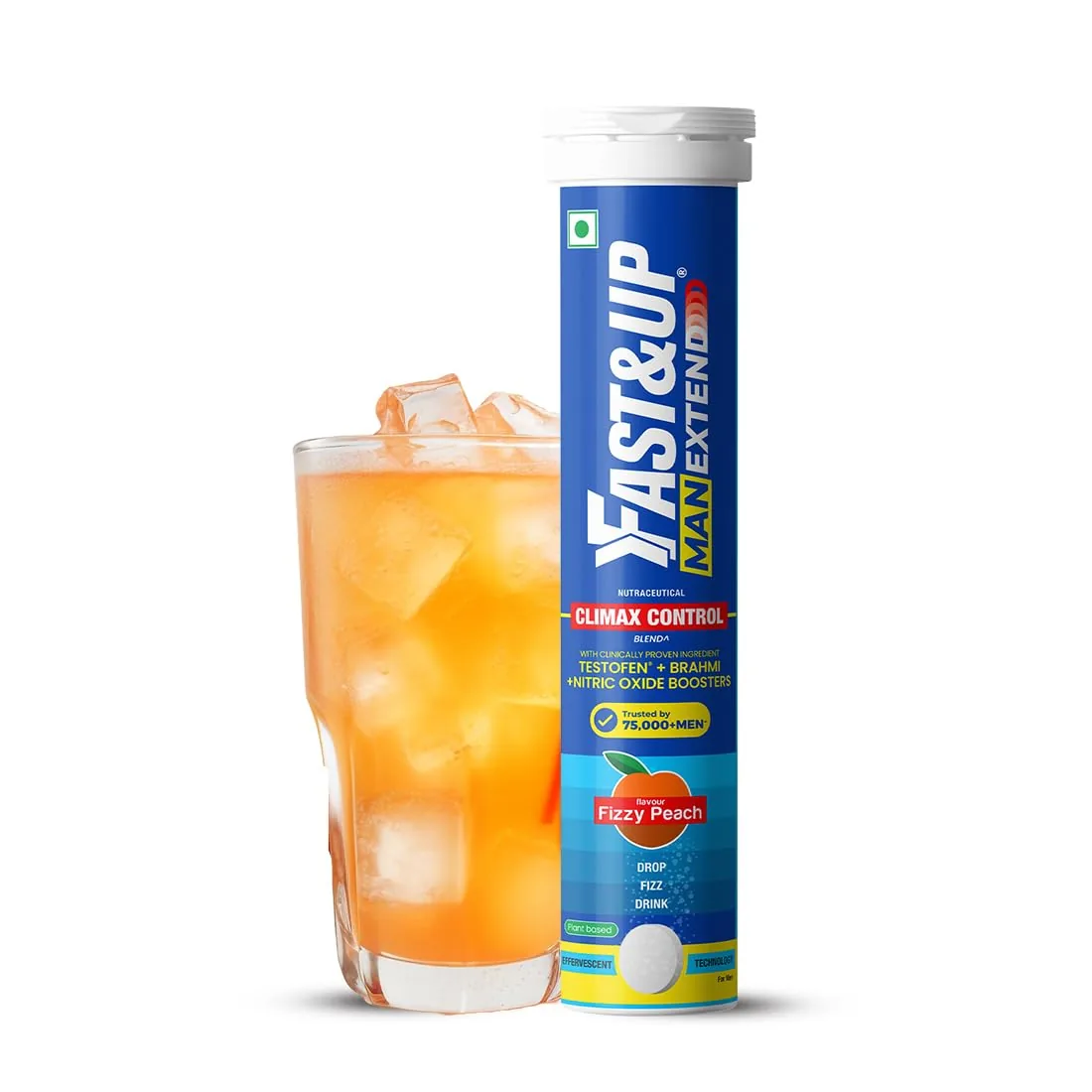 Fastup Man Extend Effervescent Tablets Peach Flavor