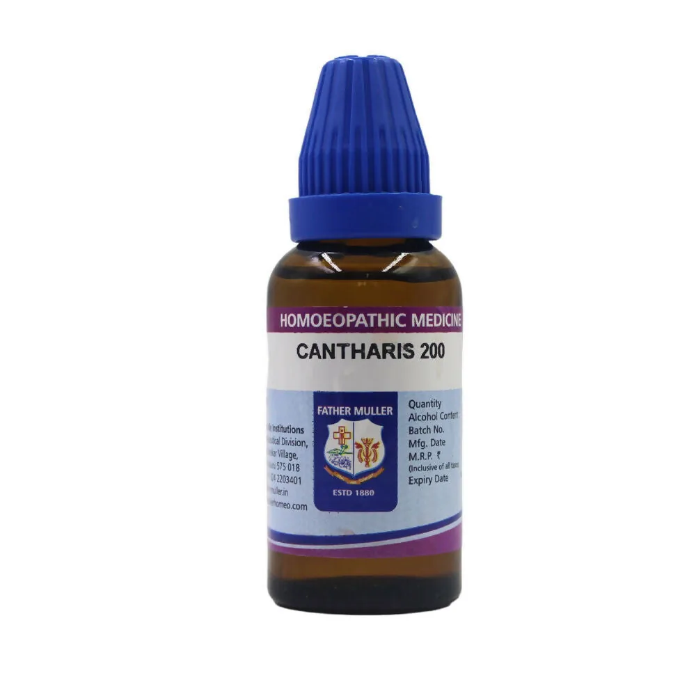 Father Muller Homoeopathic Medicine Cantharis