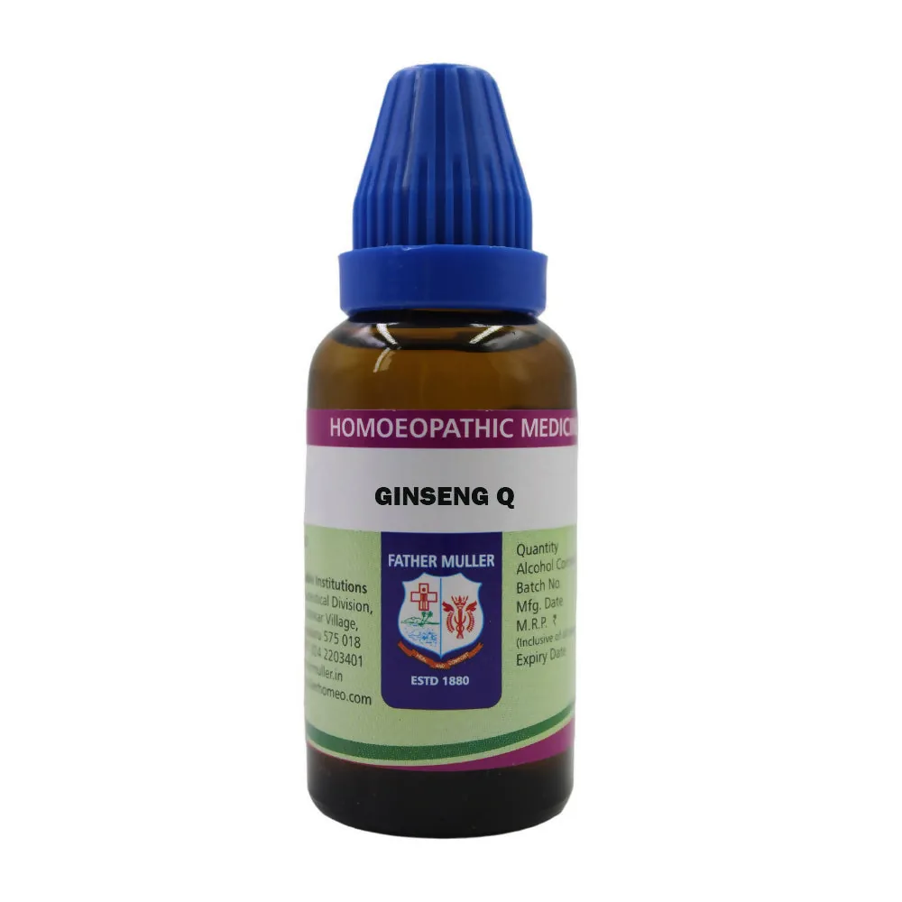 Father Muller Homoeopathic Medicine Ginseng Mother Tincture Q