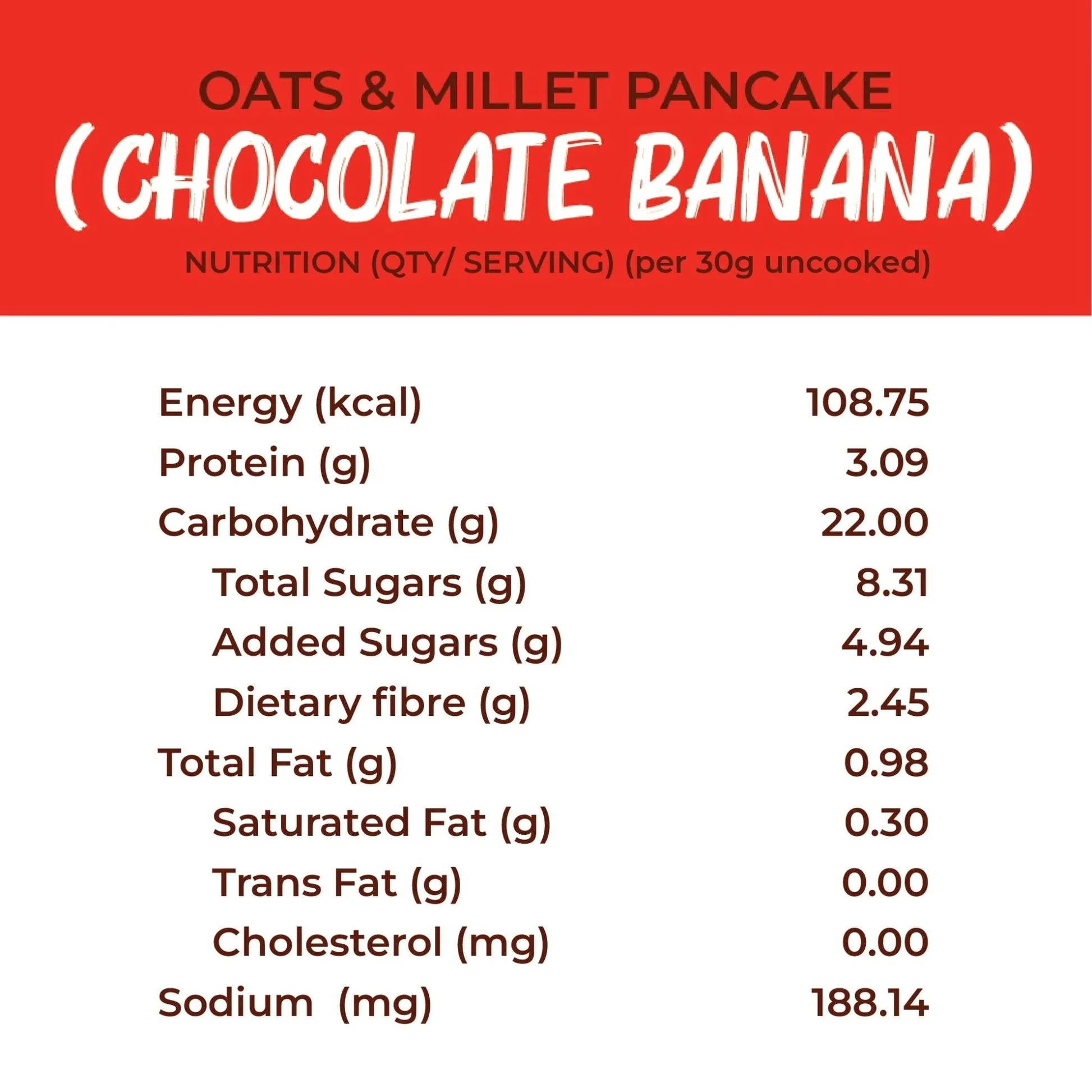 Foodstrong Oats & Millet Pancake Mix - Chocolate Banana, Made With Jaggery, Rich In Fibre-2