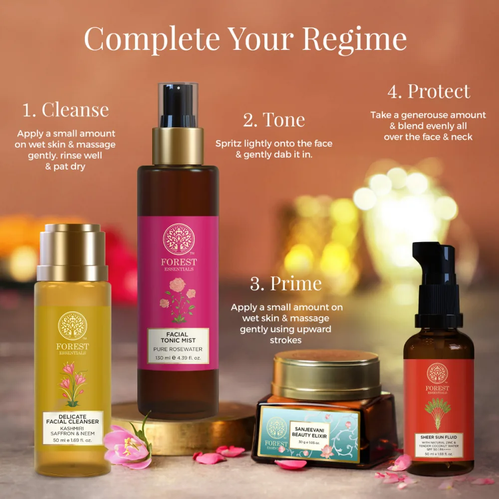 Forest Essentials Advanced Sanjeevani Beauty Elixir | Ayurvedic Pre-Moisturizer Gel | Skin Plumping & Priming Formula-4