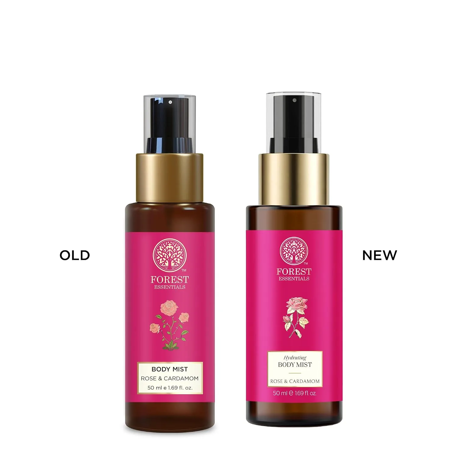 Forest Essentials Body Mist Rose & Cardamom | Hydrating Ayurvedic Body Spray | Natural Skin Toning & Refreshing Fragrance-1