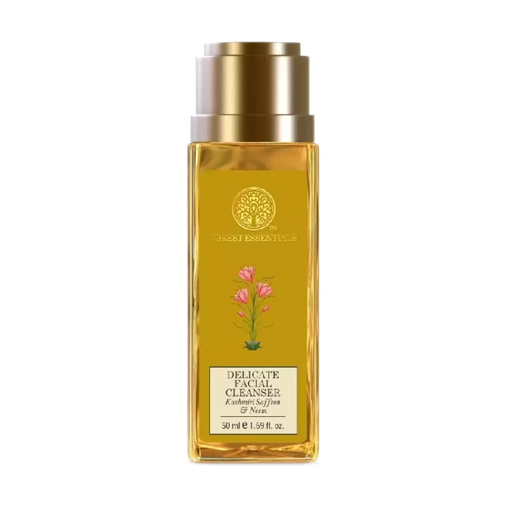 Forest Essentials Delicate Facial Cleanser Kashmiri Saffron & Neem 50 ml - 1