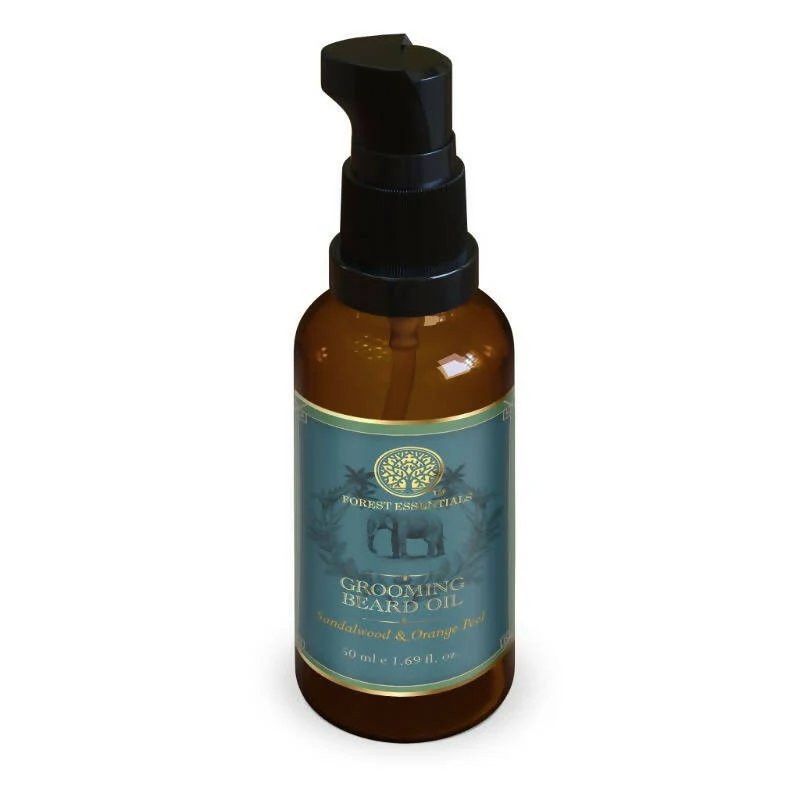 Forest Essentials Grooming Beard Oil | Ayurvedic Facial Hair Nourishment | Softens and Strengthens Beard-2