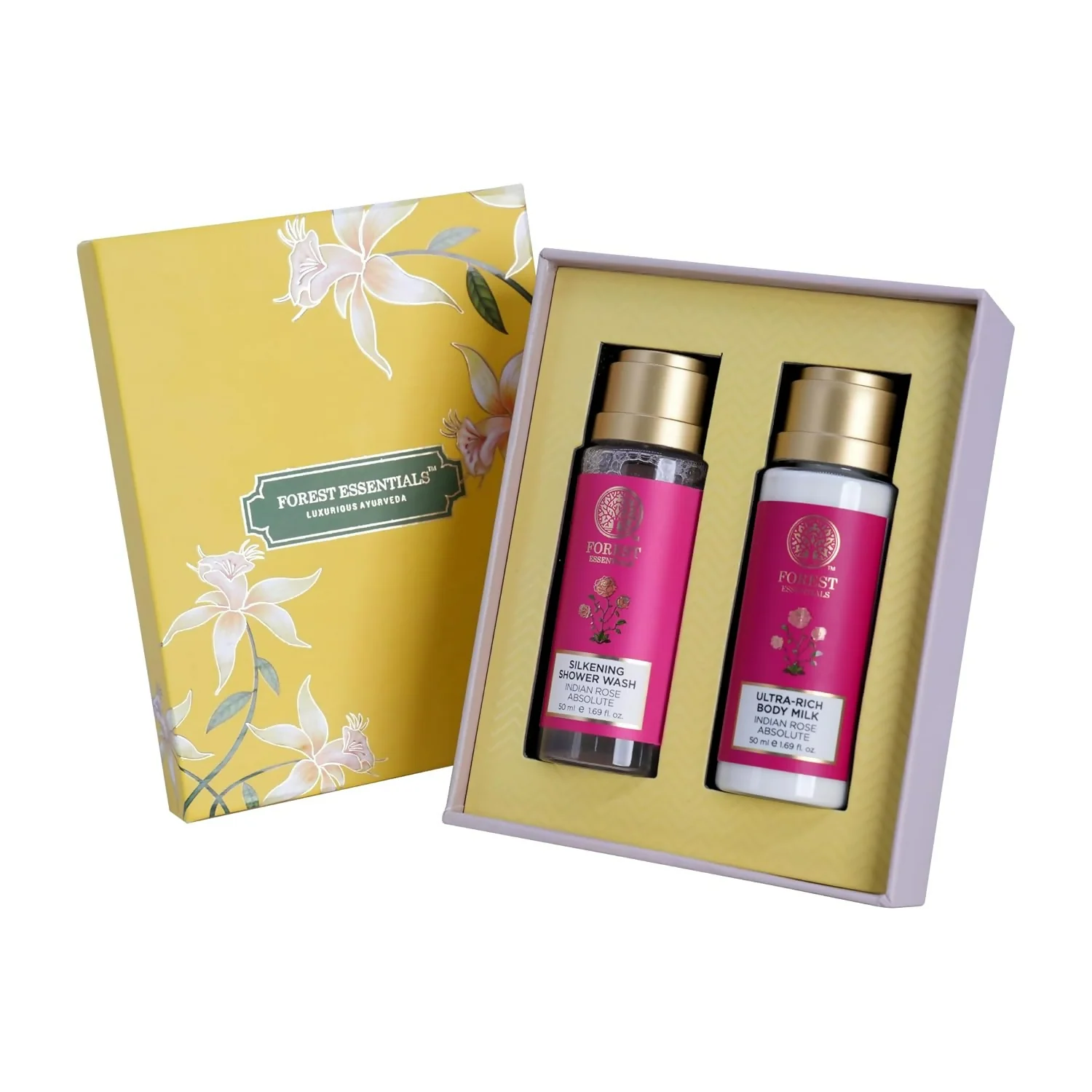 Forest Essentials Indian Rose Body Care Duo Gift Box-1