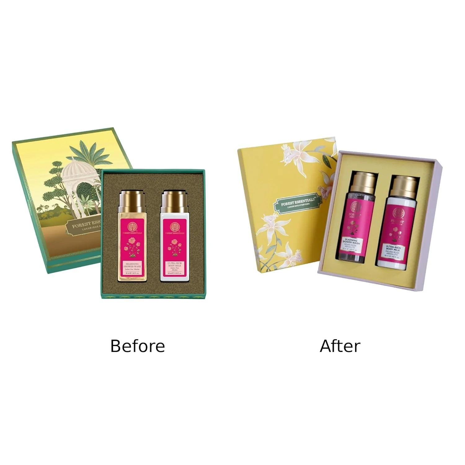 Forest Essentials Indian Rose Body Care Duo Gift Box-2