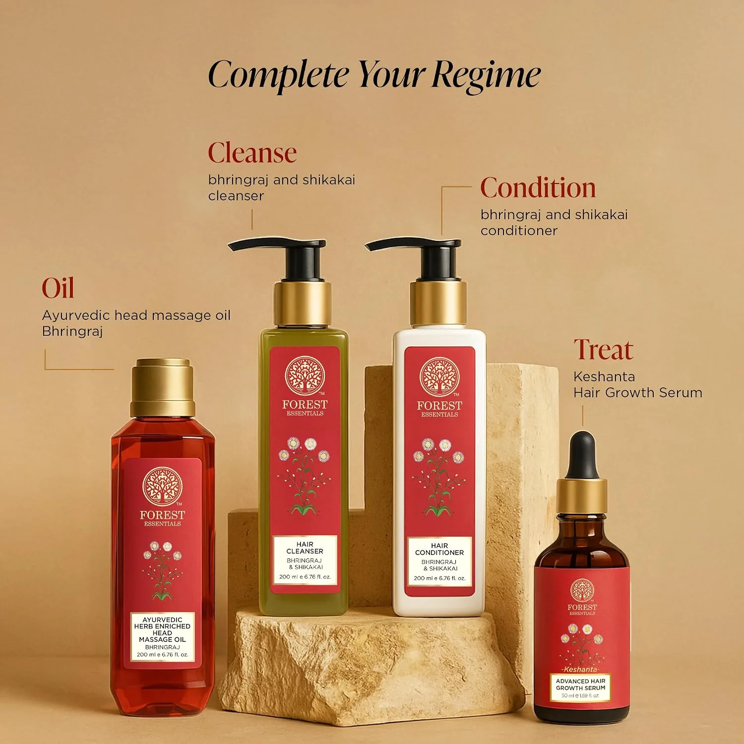 Forest Essentials Keshanta Advanced Hair Growth Serum | Ayurvedic Scalp Treatment | Root Strengthening & Hair Fall Control-5