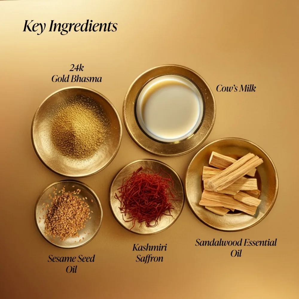 Forest Essentials Soundarya Beauty Body Oil with 24 Karat Gold | Ayurvedic Body Massage Oil | Skin Firming and Radiance-4
