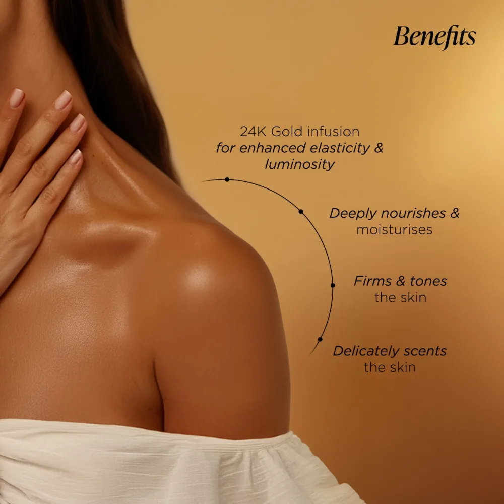 Forest Essentials Soundarya Beauty Body Oil with 24 Karat Gold | Ayurvedic Body Massage Oil | Skin Firming and Radiance-5