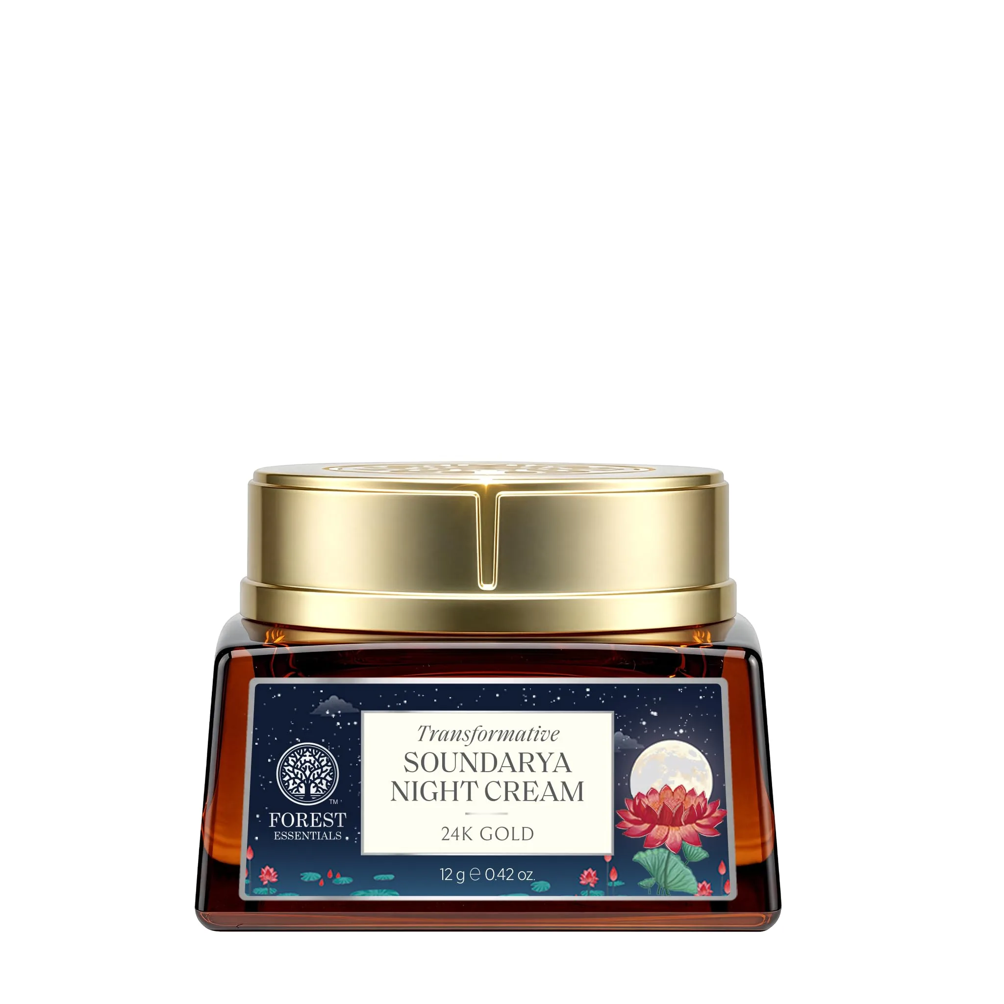 Forest Essentials Transformative Soundarya Night Cream With 24K Gold | Ayurvedic Age-Defying Night Cream | Firming & Deep Hydration-1
