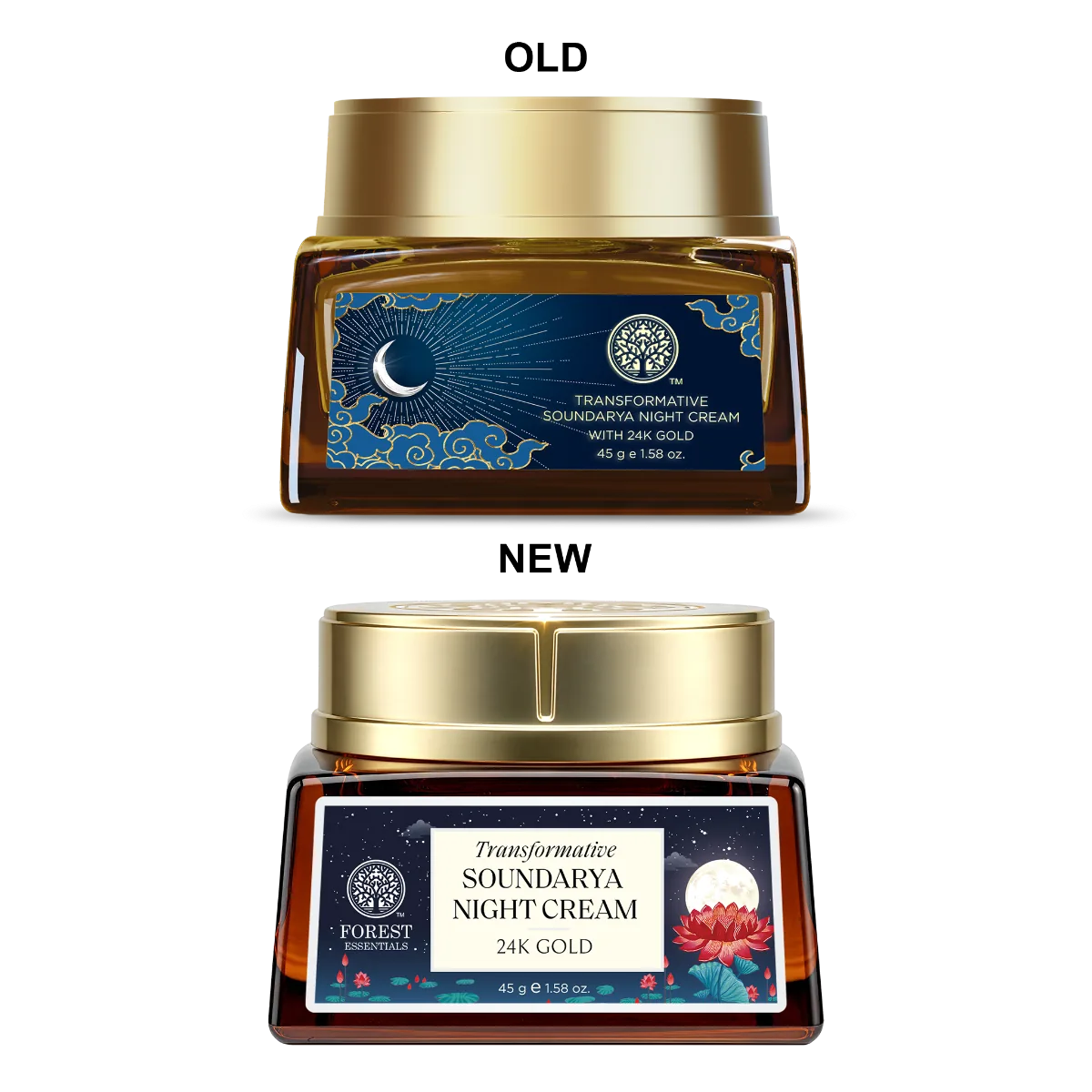 Forest Essentials Transformative Soundarya Night Cream With 24K Gold | Ayurvedic Age-Defying Night Cream | Firming & Deep Hydration-2