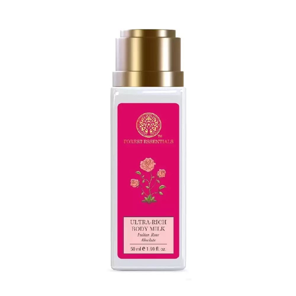 Forest Essentials Ultra Rich Body Milk Indian Rose Absolute 50 ml - 1