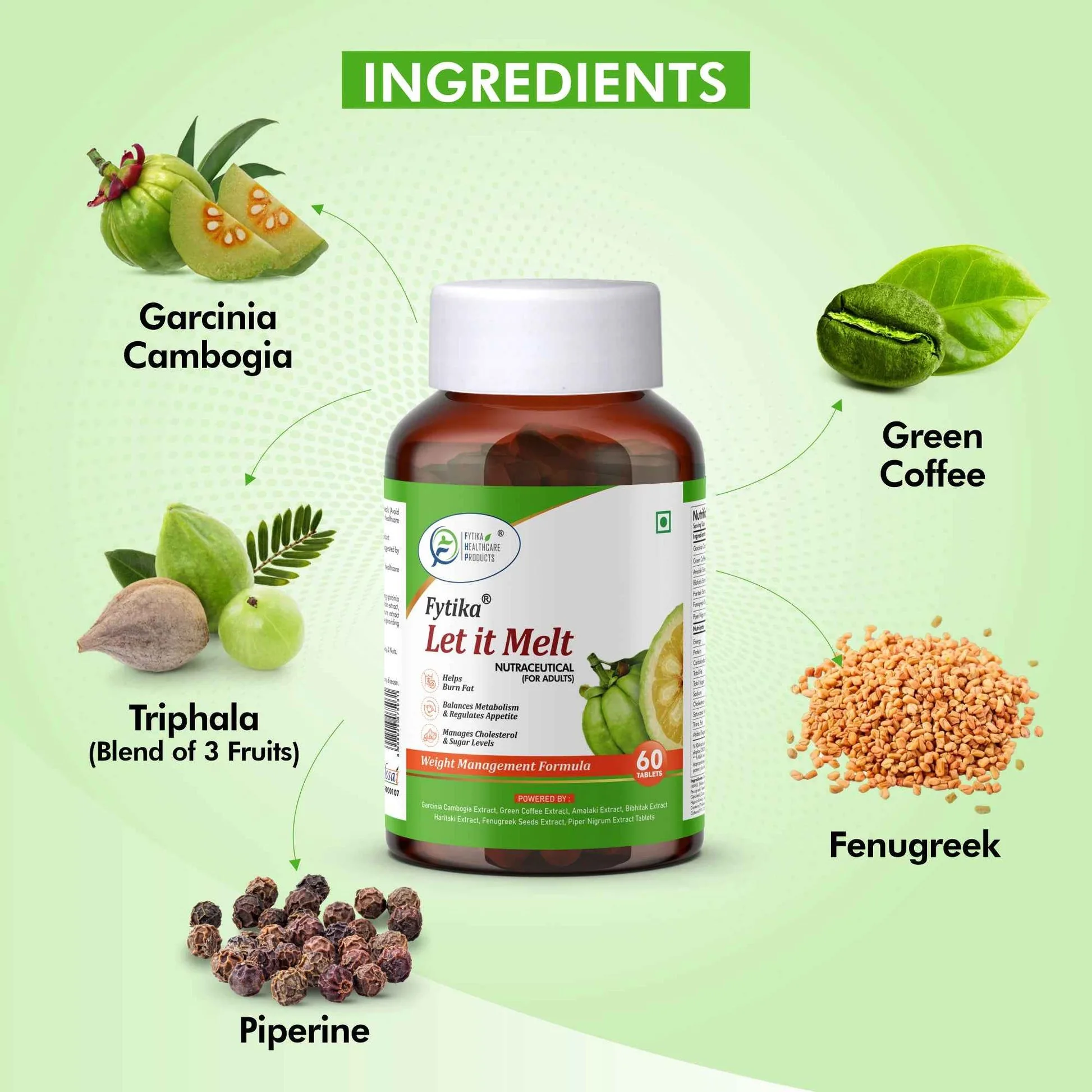 Fytika Let It Melt Tabs | Ayurvedic Weight Management Supplement | Natural Metabolism & Appetite Support-2