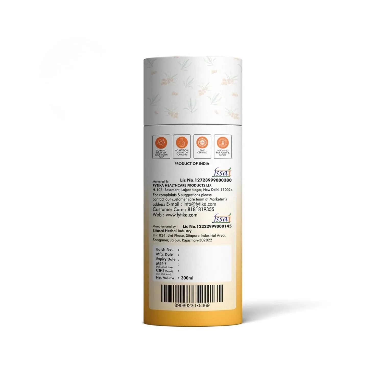 Fytika Sea Buckthorn Juice | Natural Wellness Drink | Pure Pulp Concentrate-2