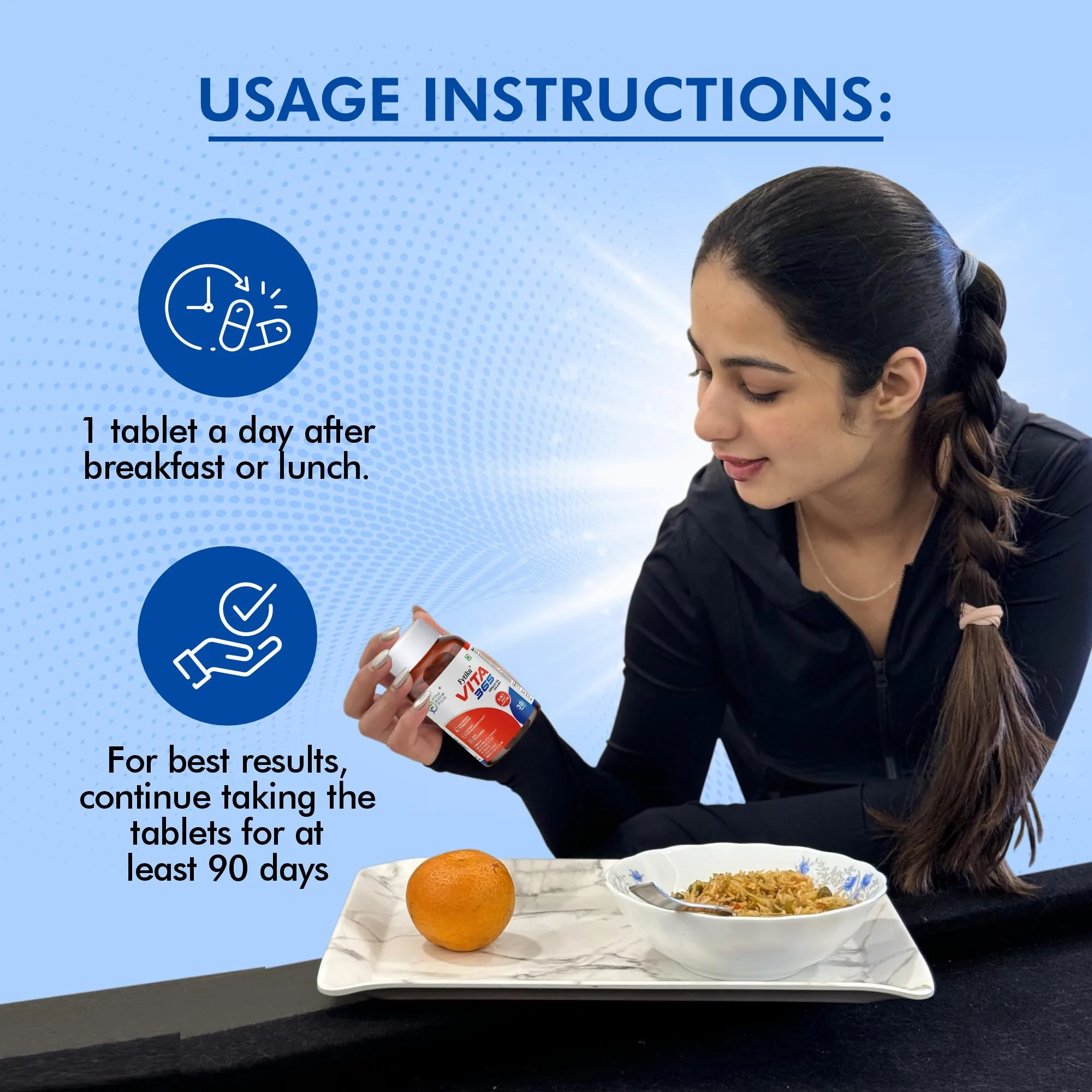 Fytika Vita 365 Tablets | 3-in-1 Daily Multivitamin | Energy, Gut Health & Stress Support-5