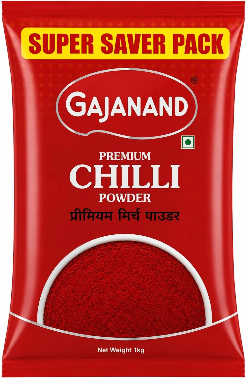 Gajanand Premium Chilli Powder Gajanand Premium Chilli Powder-Pack Size-1 Kg