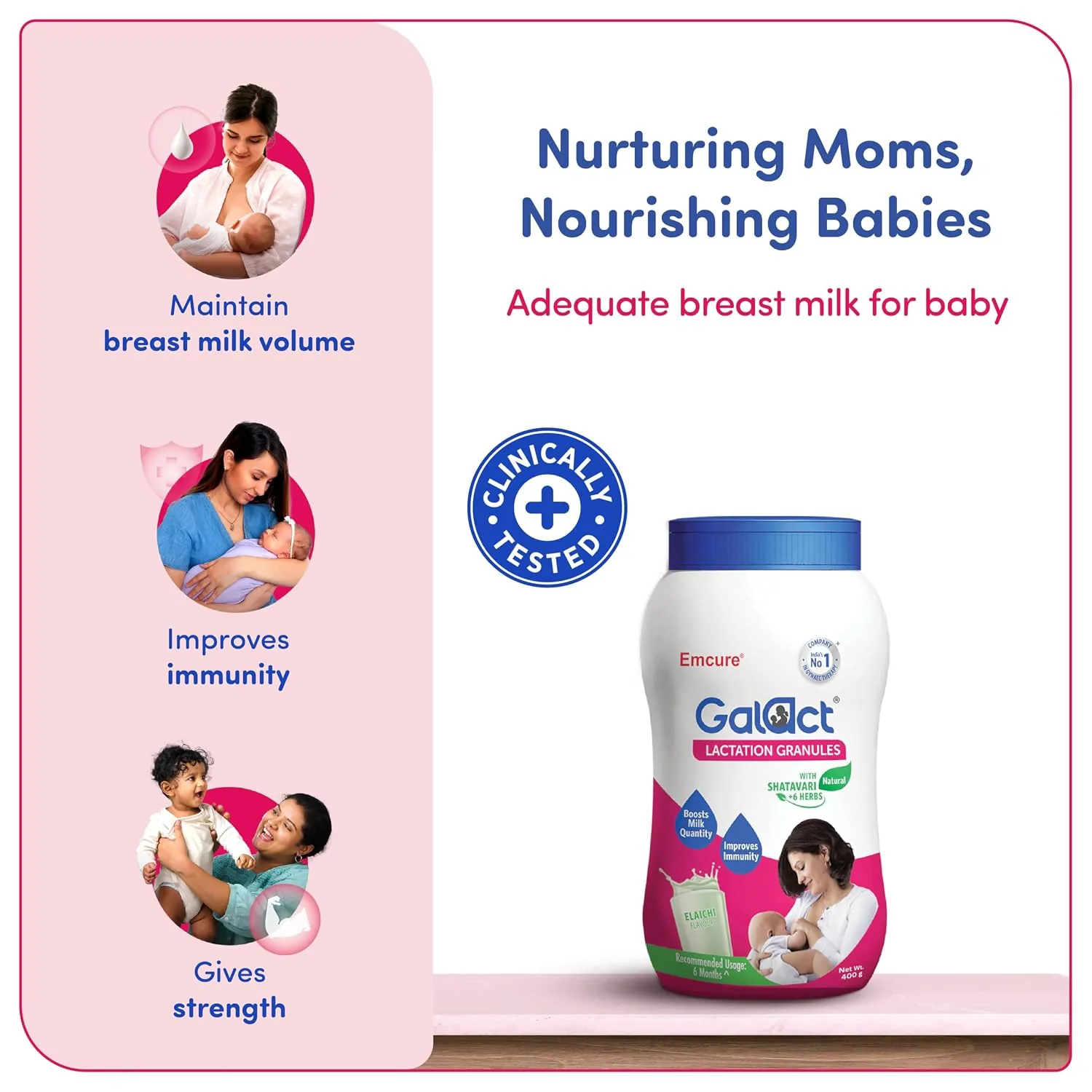 Galact Granules Lactation Granules | Ayurvedic Breastfeeding Supplement-5