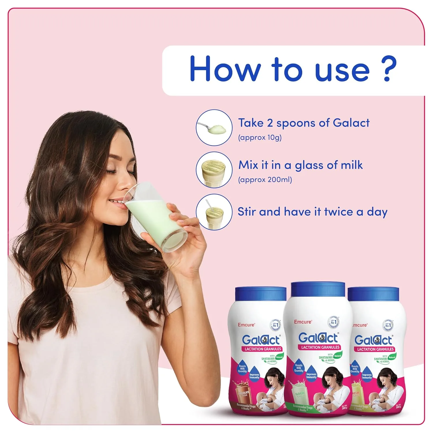 Galact Granules Lactation Granules | Ayurvedic Breastfeeding Supplement-7