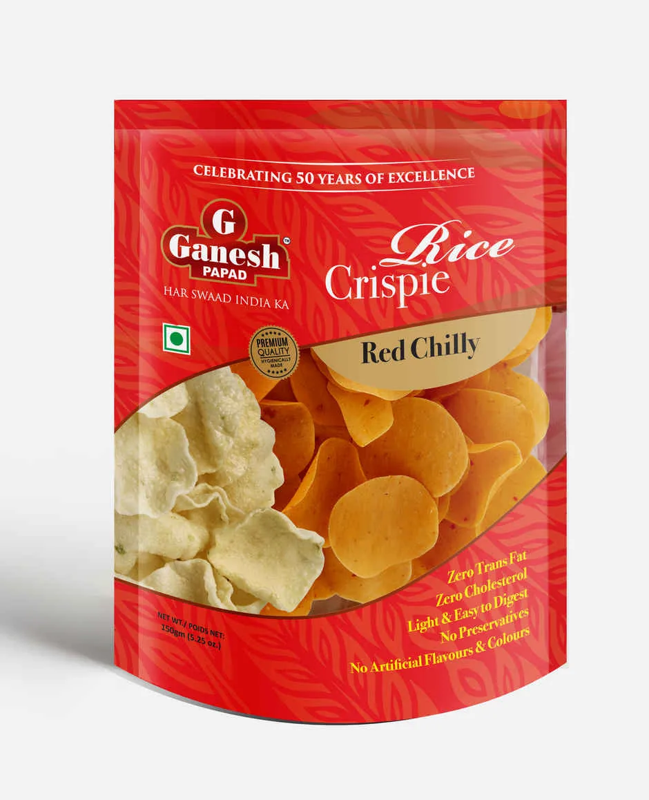 Ganesh Papad - Red Chilly Ganesh Papad Papad - Red Chilly--150 g