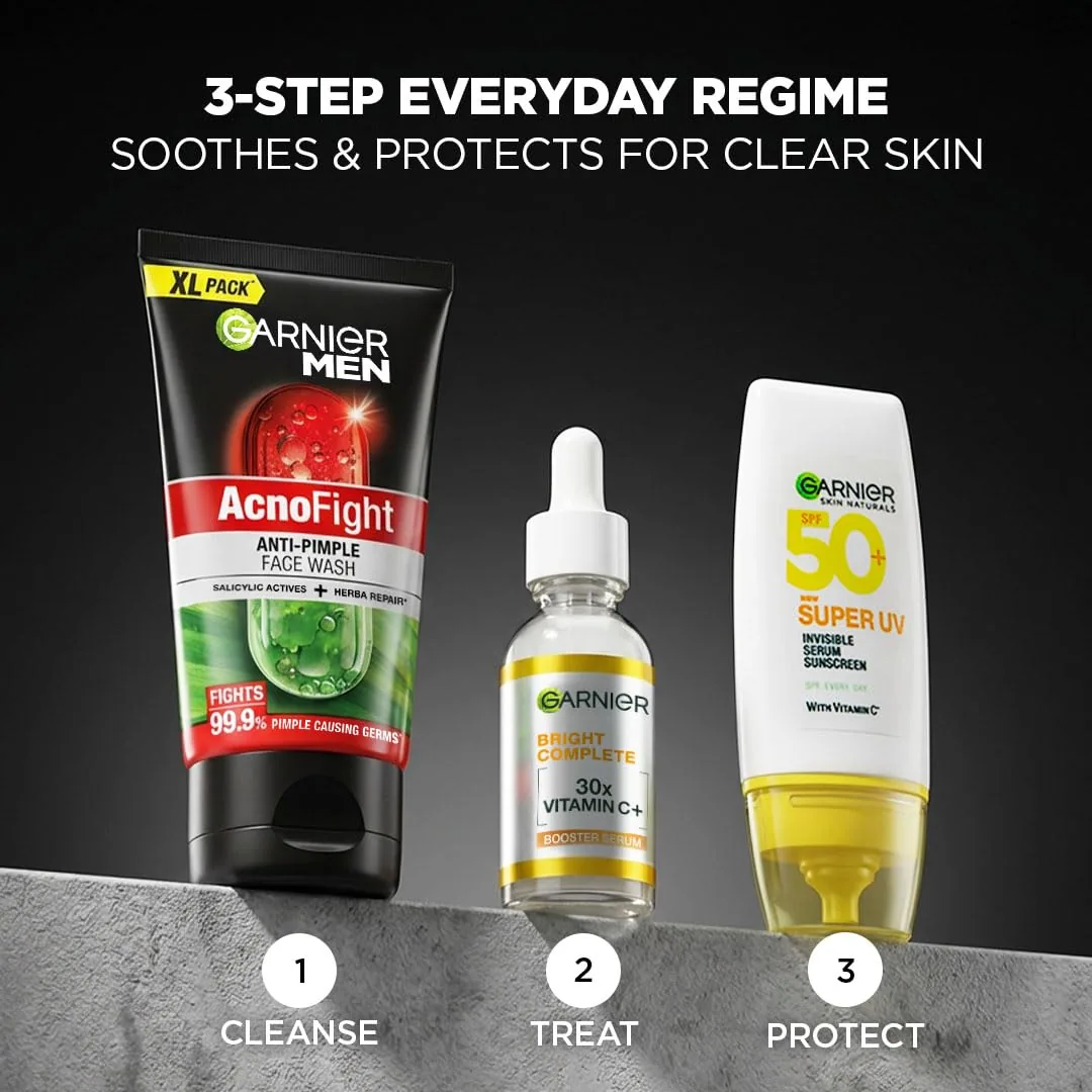 Garnier Men Acno Fight 6-in-1 Anti-Pimple Face Wash | Men's Skincare | Oil Control & Pimple Clearing-6