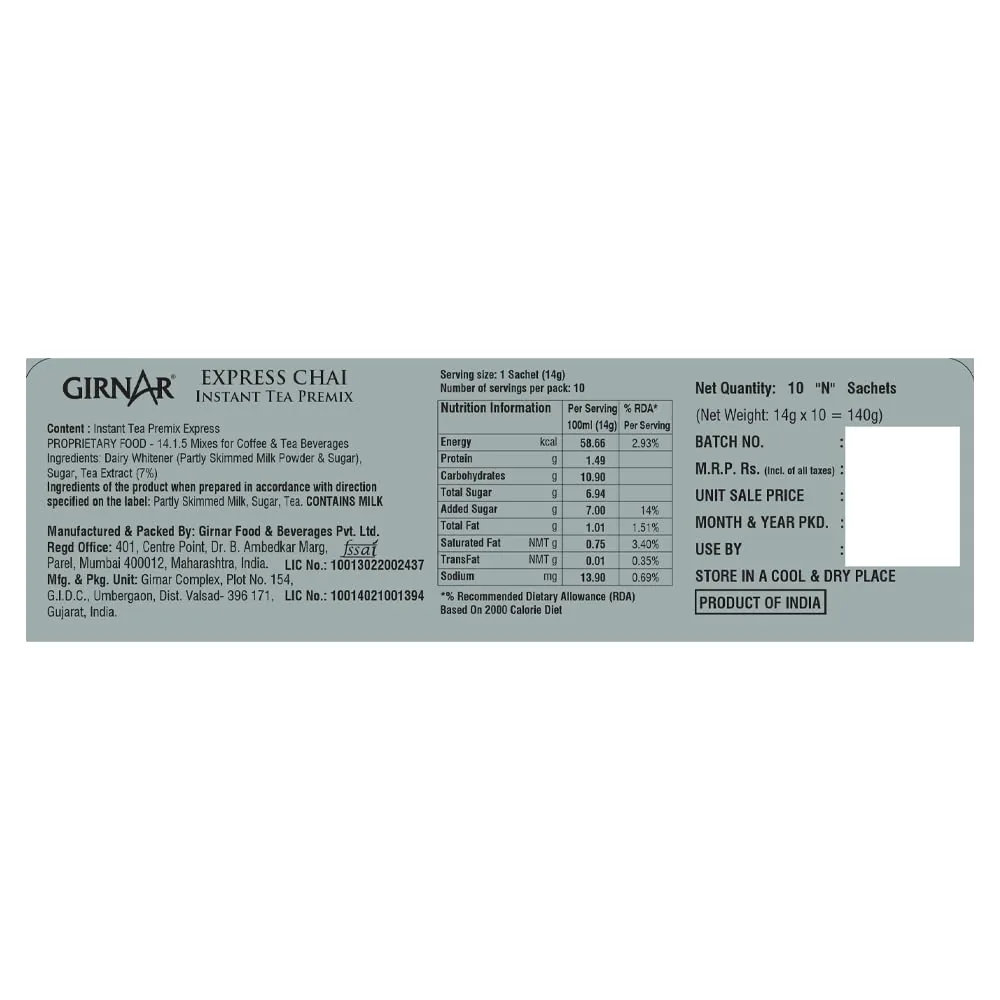 Girnar Instant Tea - Premix Express