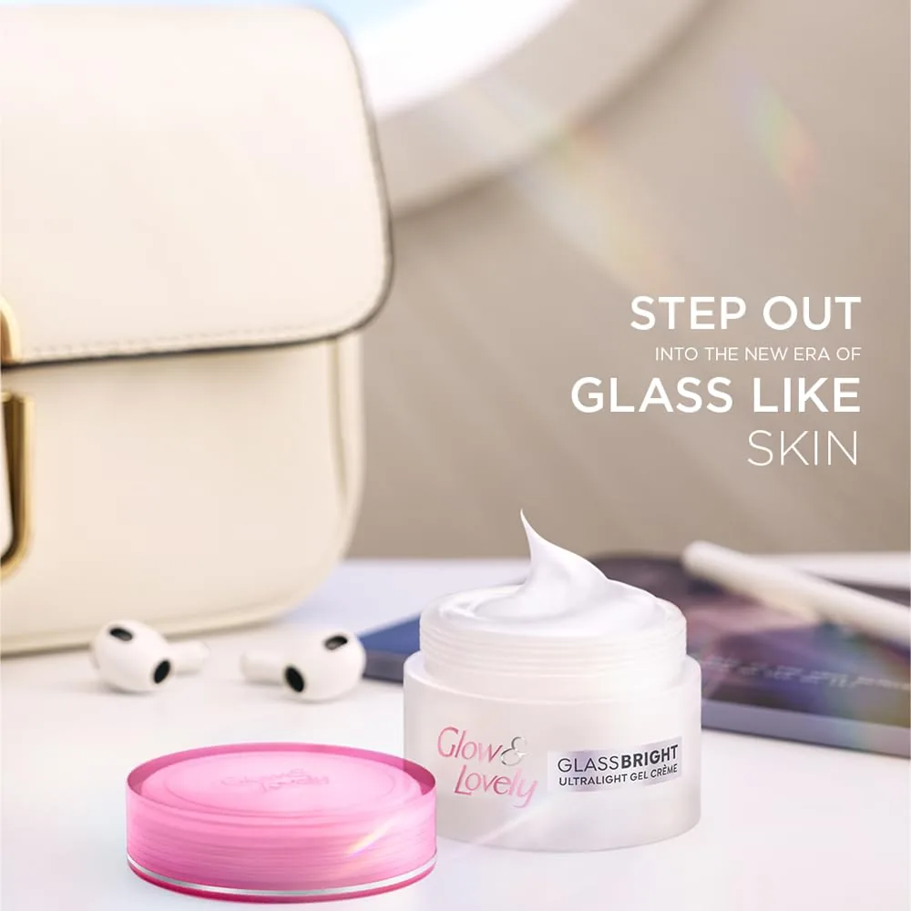 Glow & Lovely Glassbright Ultralight Gel Creme | Hydrating Face Gel | Niacinamide & Hyaluronic Acid for Clear Glass Skin-6