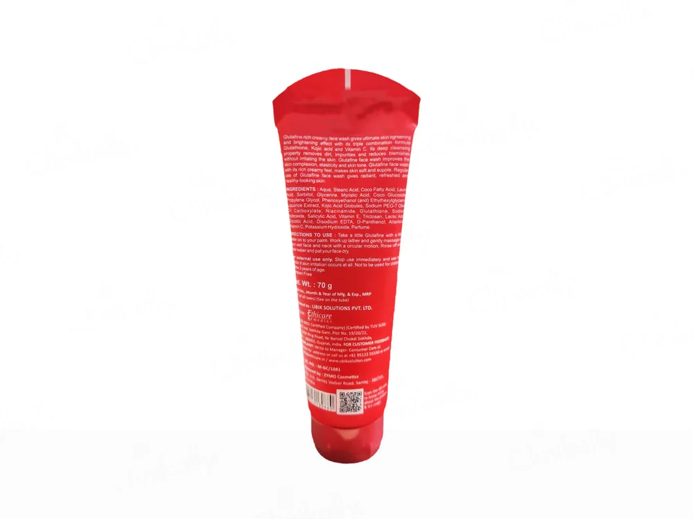 Glutafine Rich Creamy Face Wash | Skin Brightening Cleanser | Triple Action Formula with Glutathione & Kojic Acid-1