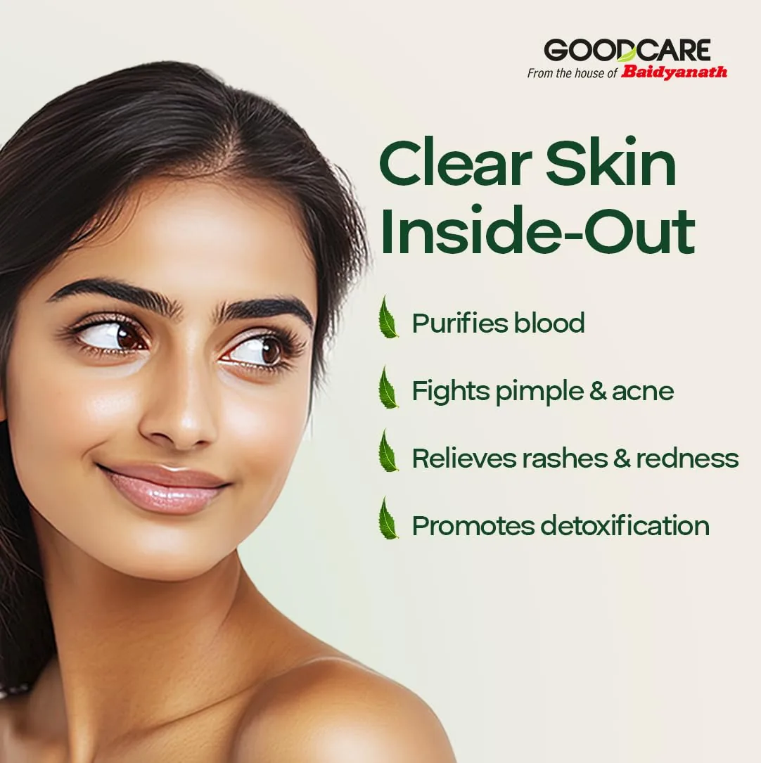 Goodcare Neem Guard Capsules | Ayurvedic Blood Purifier | Skin Health & Immunity Supplement-7