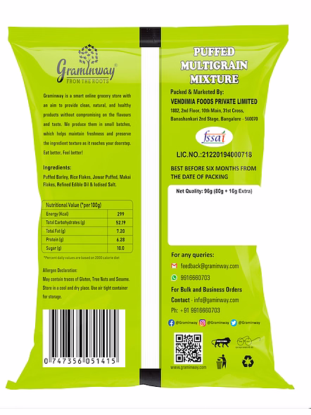 Graminway Puffed Multigrain Mixture