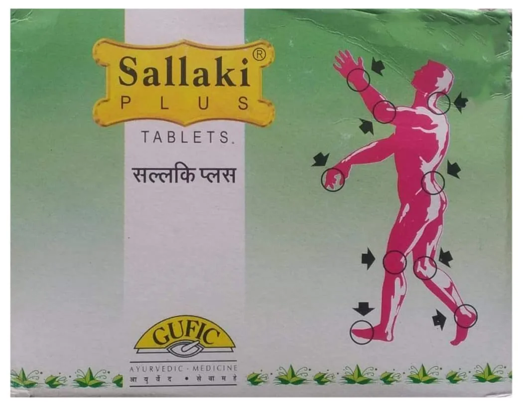 Gufic Ayurveda Sallaki Plus Tablets | Herbal Joint Support | Boswellia & Nirgundi Formula-2
