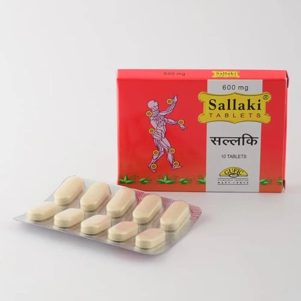 Gufic Ayurveda Sallaki Tablets | Natural Joint Support | Pure Sallai Guggul Extract-1